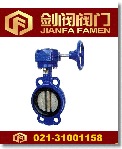 蝸輪氟橡膠蝶閥