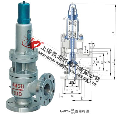 A40Y带散热器弹簧全启式安